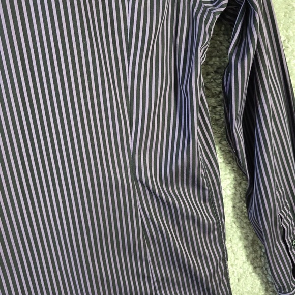Eton Men Contemporary Striped Dress Shirt Size 15.5 Office‎ Preppy Formal READ - Picture 10 of 16